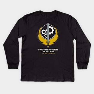 brotherhood of steel Kids Long Sleeve T-Shirt